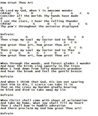 how great thou art ukulele chords - exploring the symbolism of music in worship