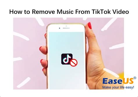 how to remove music from tiktok video